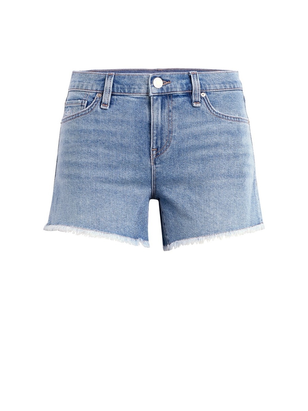 Hudson Blair High Rise Straight Crop Denim Cutoff Shorts